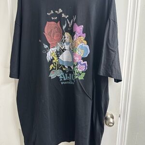 Men’s Disney Black Cotton T-Shirt